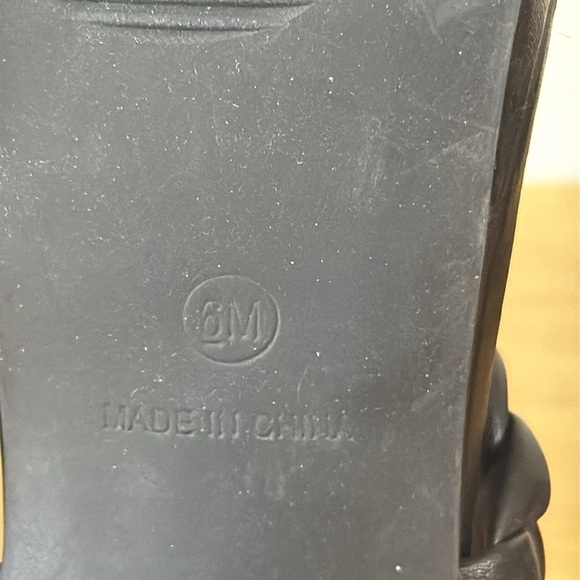 Anne Klein black braided sandals size 6 - Picture 6 of 7